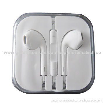Earphones for iPhone 5 with Microphone Mic + Volume Control, 32 Ohms Impedance